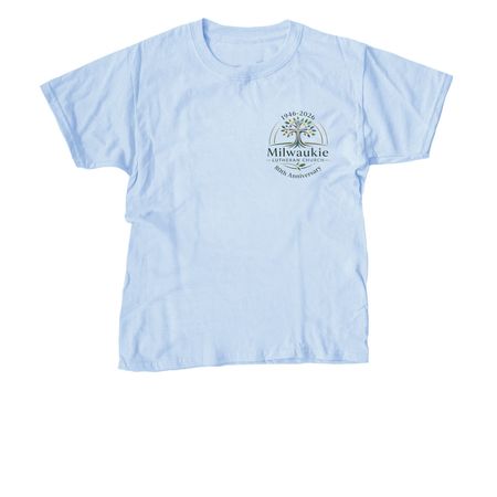 MLC's 80th Anniversary Shop, a Light Blue Youth Unisex Tee