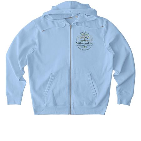 MLC's 80th Anniversary Shop, a Blue Soul Stanley/Stella Unisex Cultivator 2.0 Zip Up Pullover Hoodie