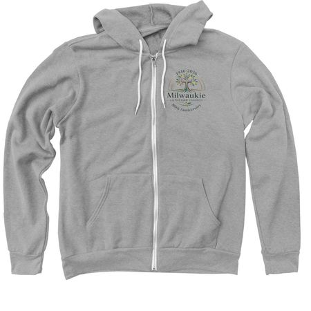 MLC's 80th Anniversary Shop, a Athletic Heather Zip Up Hoodie