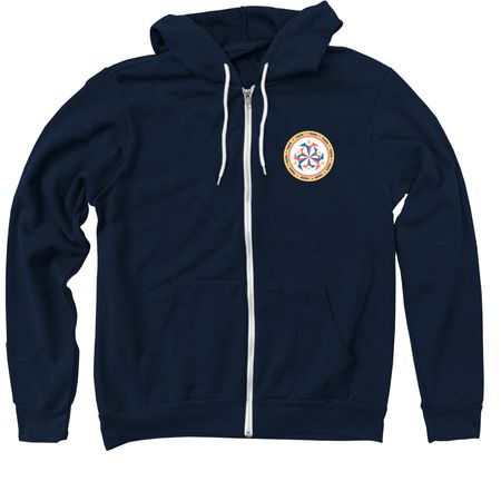 QC TROPA Merch 2026, a Navy Zip Up Hoodie