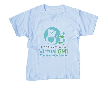 International GM1 Community Conference 2026, a Light Blue Youth Unisex Tee