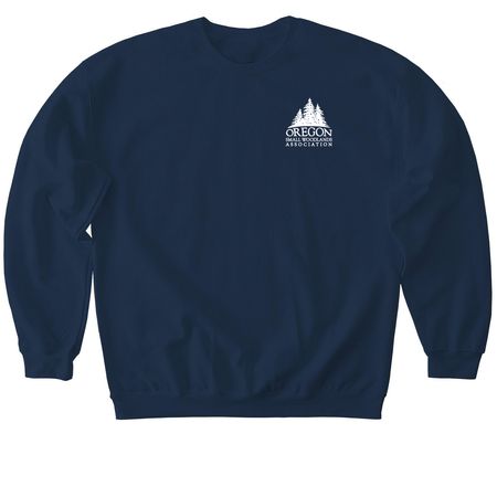 OSWA SWAG, a Navy Softstyle Crewneck Sweatshirt