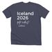 Iceland 2026 (?etta reddast), a Heather Midnight Navy Premium Unisex Tee