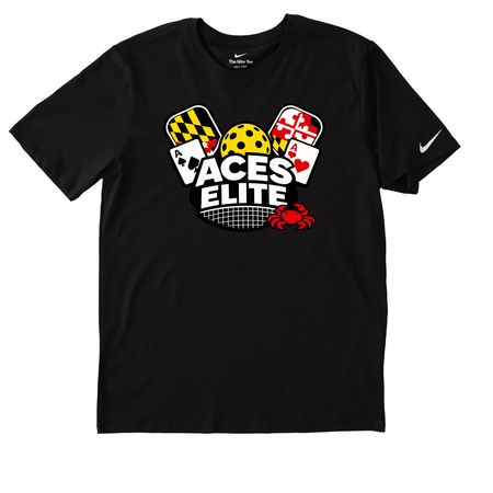 Aces Elite Team Shirts, a Black Nike Dri-FIT Jersey Blend Performance Tee