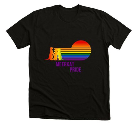 Meerkat Pride Shirt, a Black Heather Premium Unisex Tee