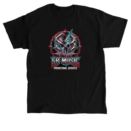 SB Music Promotional Services T-Shirts, a Black Classic Unisex Tee