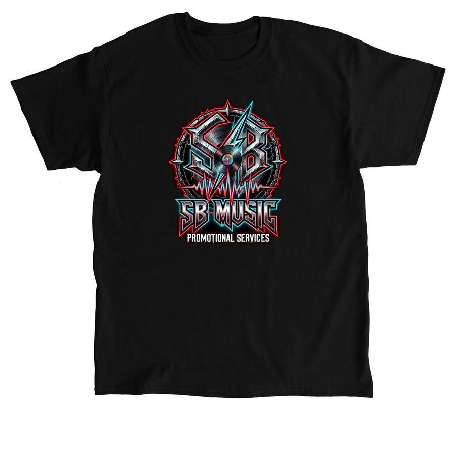 SB Music Promotional Services T-Shirts, a Black Classic Unisex Tee