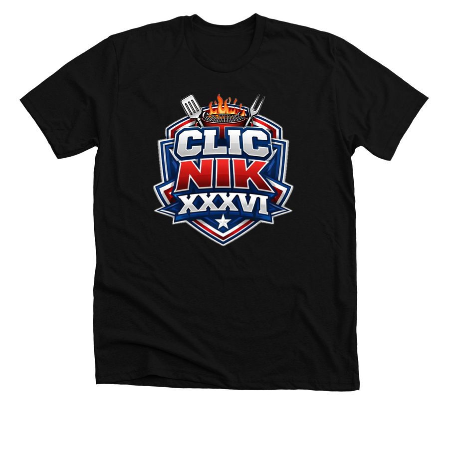 CLIC NIK 36, a Solid Black Blend Premium Unisex Tee