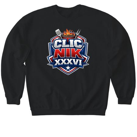 CLIC NIK 36, a Black Softstyle Crewneck Sweatshirt