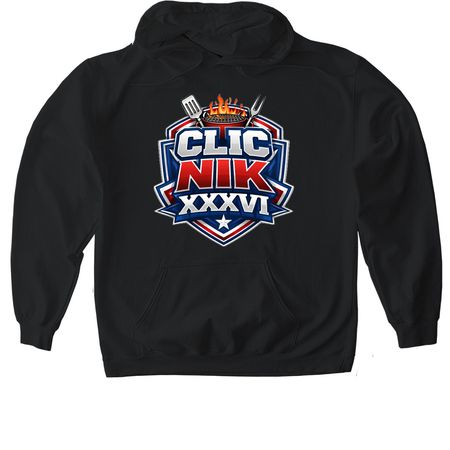 CLIC NIK 36, a Black Gildan Softstyle Pullover Hoodie