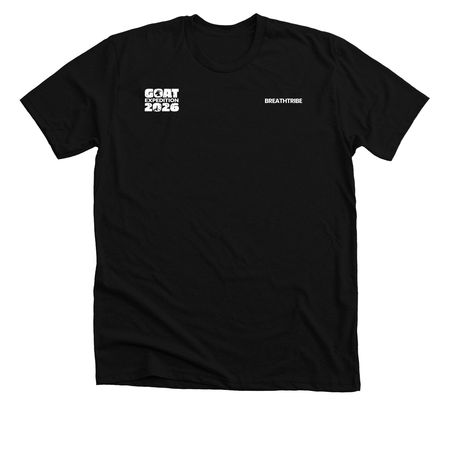 GOAT CHALLENGE 2026 ? BLACK, a Solid Black Blend Premium Unisex Tee