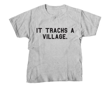2026 Trach Week: It Trachs A Village, a Sport Grey Youth Unisex Tee