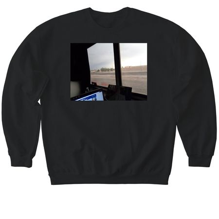 amtrack, a Black Softstyle Crewneck Sweatshirt