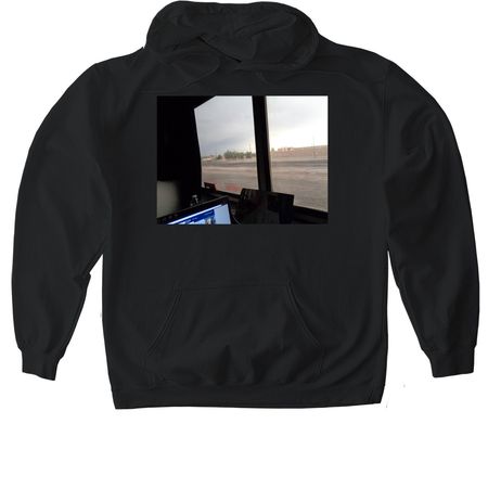 amtrack, a Black Gildan Softstyle Pullover Hoodie