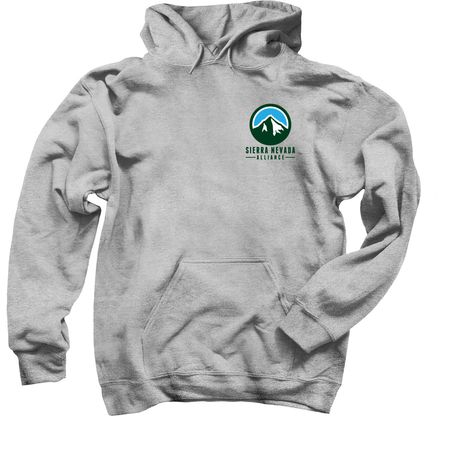 Snow Plant (Back of shirt) - SNA Apparel, a Sport Grey Pullover Hoodie