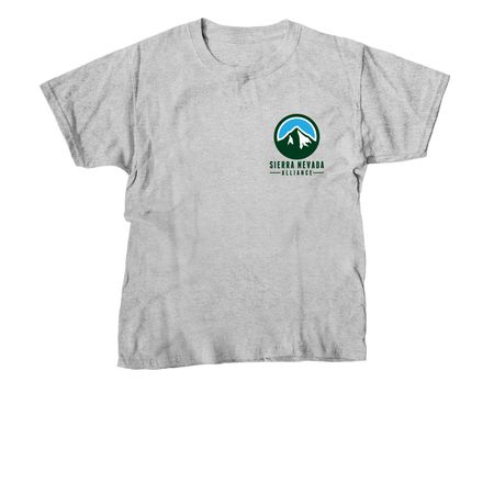 Snow Plant (Back of shirt) - SNA Apparel, a Sport Grey Youth Unisex Tee