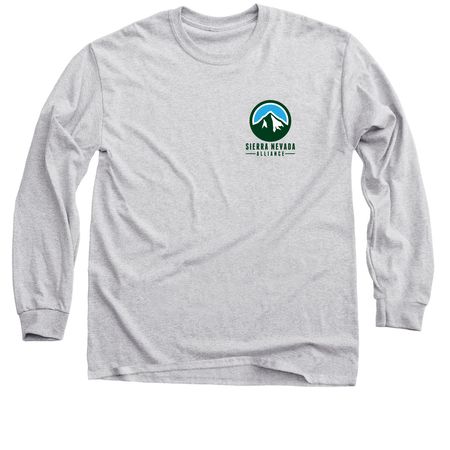 Snow Plant (Back of shirt) - SNA Apparel, a Sport Grey Classic Long Sleeve Tee