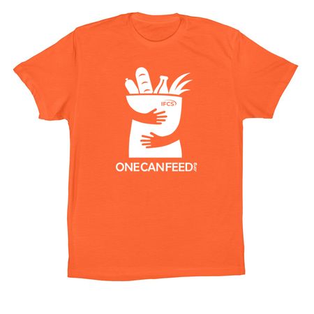 Go Orange for Hunger Awareness, a Orange Premium Cotton Tee