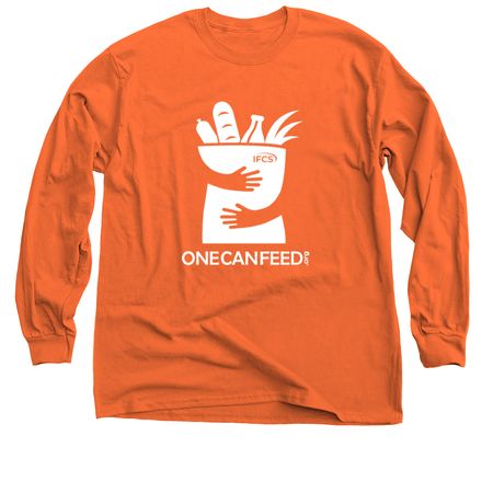 Go Orange for Hunger Awareness, a Orange Classic Long Sleeve Tee