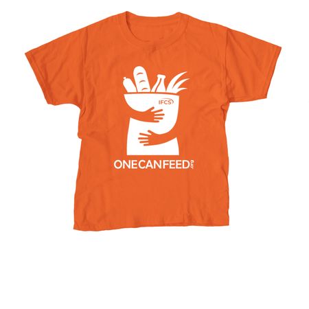 Go Orange for Hunger Awareness, a Orange Youth Unisex Tee