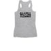 Help Alaska's wildlife stay wild, a Athletic Heather Women's Racerback (back-view)