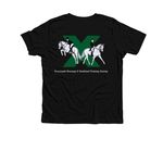 CDCTS Shirts, a Solid Black Blend Premium Youth Tee (back-view)
