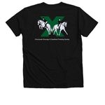 CDCTS Shirts, a Solid Black Blend Premium V-Neck Tee (back-view)