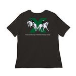 CDCTS Shirts, a Black Women?s Relaxed Cotton Tee (back-view)