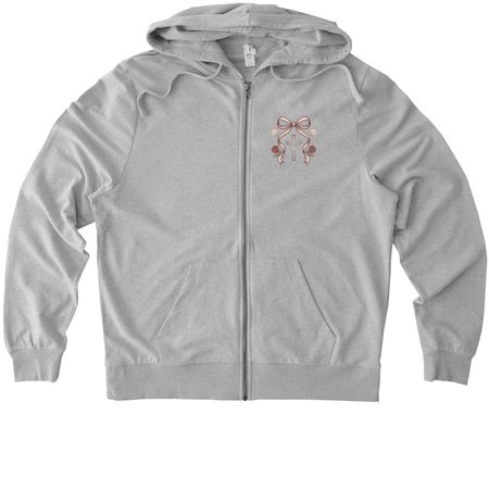 Sirenita: Edici?n Conf?a, a Granite Grey Heather Allmade Organic French Terry Zip Up Hoodie