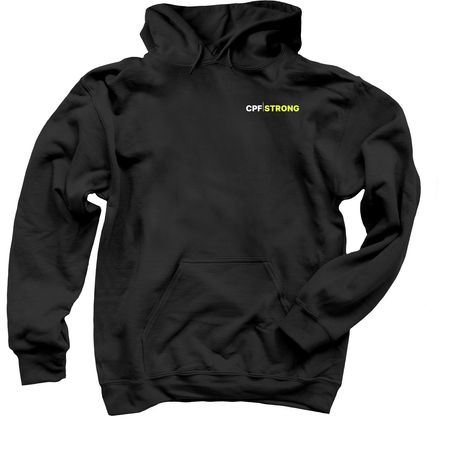 CPF/STRONG, a Black Pullover Hoodie