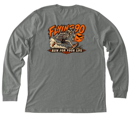 Run For Your Life ? Halloween 2026, a Deep Heather Premium Long Sleeve Tee