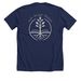 Dark Colored School Options, a Solid Navy Blend Premium Unisex Tee (back-view)