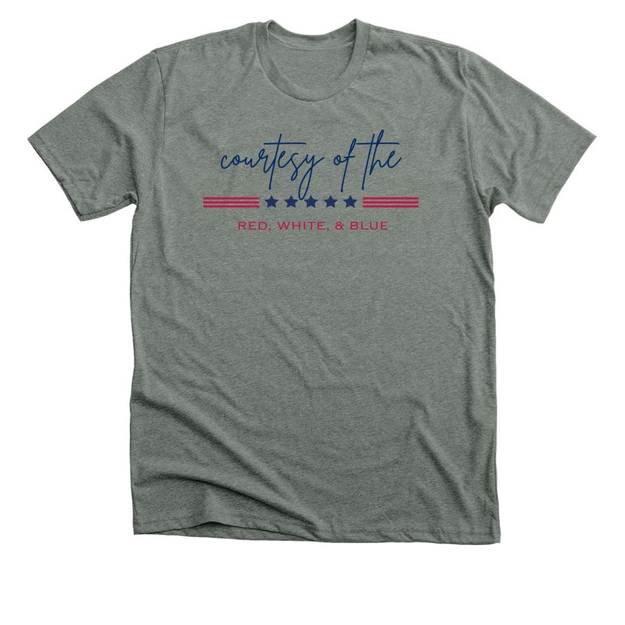 Fourth of July tee, a Deep Heather Premium Unisex Tee