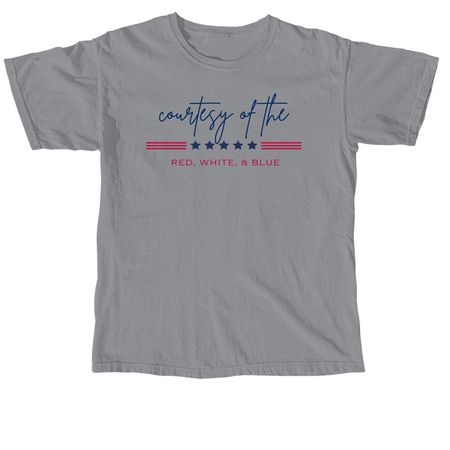 Fourth of July tee, a Granite Comfort Colors Unisex Tee