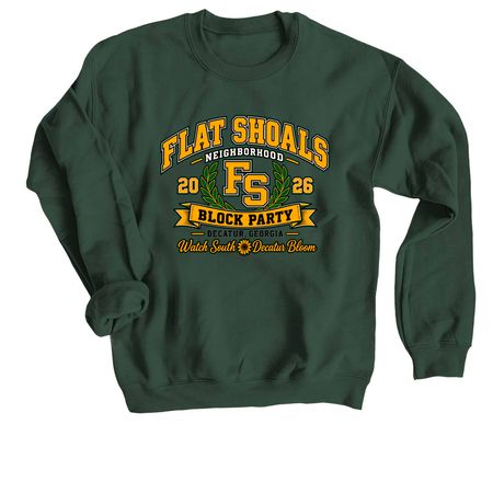 Block Party Merch, a Forest Crewneck Sweatshirt