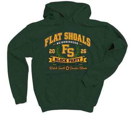 Block Party Merch, a Forest Green Youth Pullover Hoodie