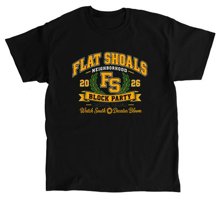 Block Party Merch, a Black Classic Unisex Tee