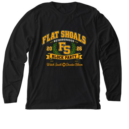 Block Party Merch, a Solid Black Blend Premium Long Sleeve Tee