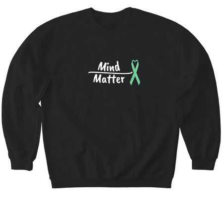 ACHS Mental Health Awareness Fundraiser, a Black Softstyle Crewneck Sweatshirt