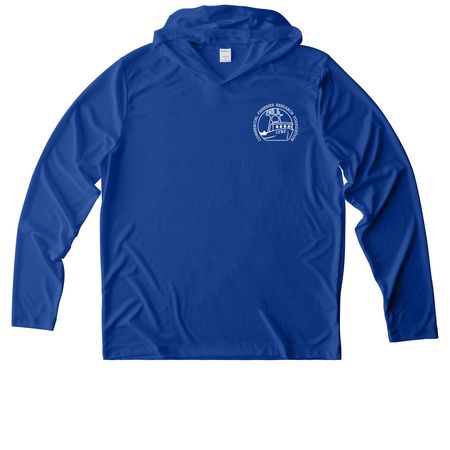 CFRF Performance Gear, a True Royal UV Performance Long Sleeve Hoodie