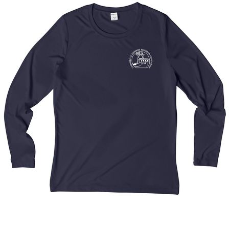 CFRF Performance Gear, a True Navy Women's UV Performance Long Sleeve Tee