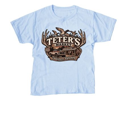 Teter?s Merch, a Light Blue Youth Unisex Tee