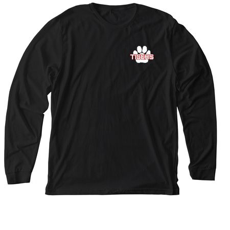 White Tiger Paw, a Solid Black Blend Premium Long Sleeve Tee
