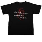 Guard Your Heart, a Black Comfort Colors Unisex Tee (back-view)