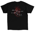 Guard Your Heart, a Black Classic Unisex Tee (back-view)