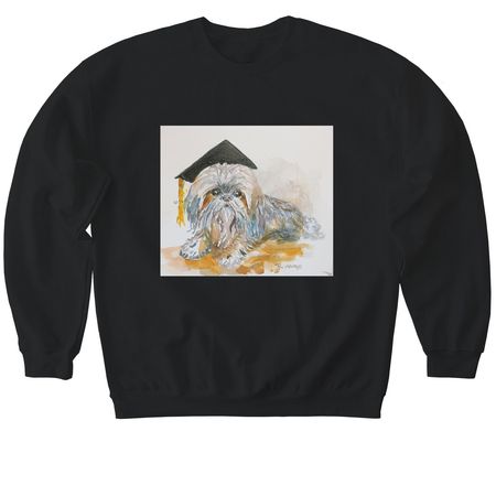 Graduation, a Black Softstyle Crewneck Sweatshirt