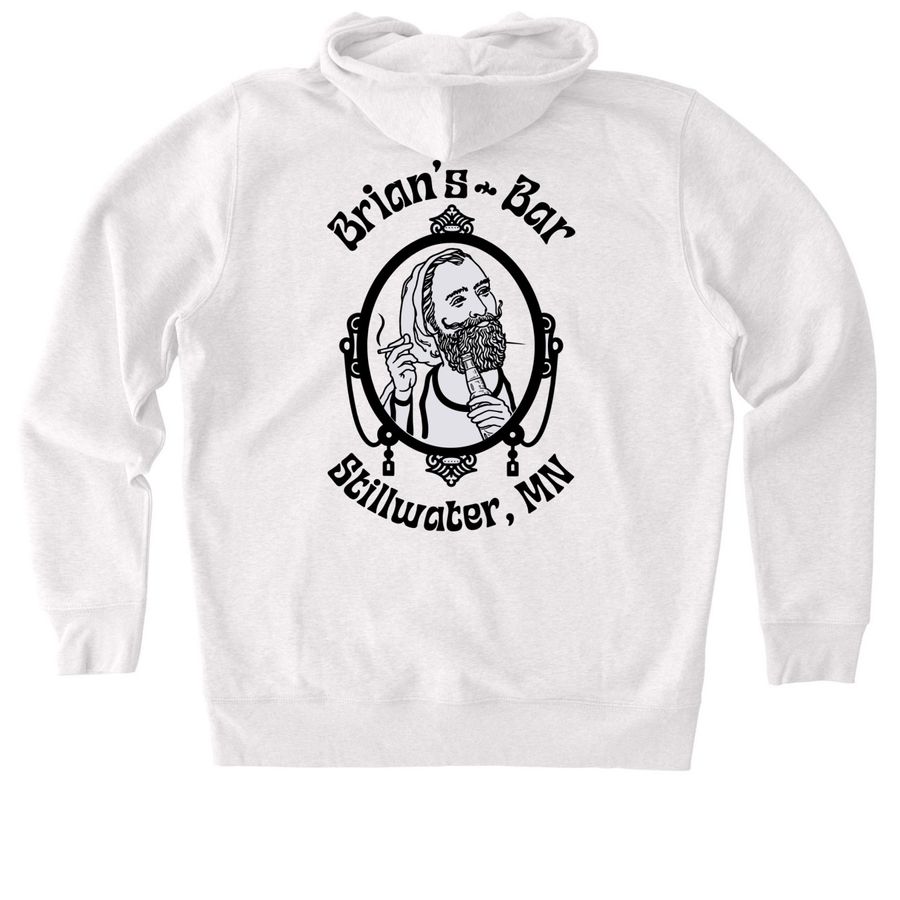 Dodging Heart Failure, a Cool Heather Grey Stanley/Stella Unisex Cultivator 2.0 Zip Up Hoodie (back-view)