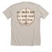 Cowboy logo., a Heather Dust Premium Unisex Tee (back-view)