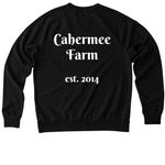 Cacophonix Eco Line, a Deep Black Allmade Organic French Terry Crewneck Sweatshirt (back-view)