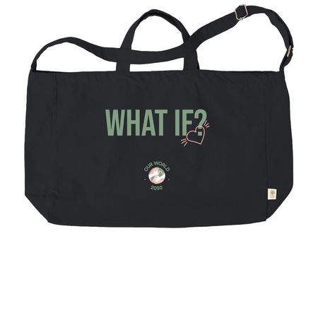WHAT IF?, a Black Reclaimist G2G Tote Bag